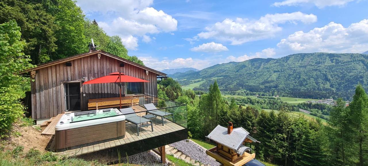 Ruhige Bergvilla In Alleinlage Am Mondsee Mit Seeblick Bergblick Und Whirlpool Innerschwand Extérieur photo